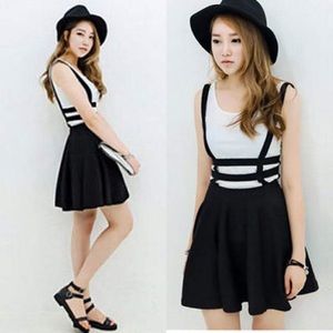 Black Suspender Dress